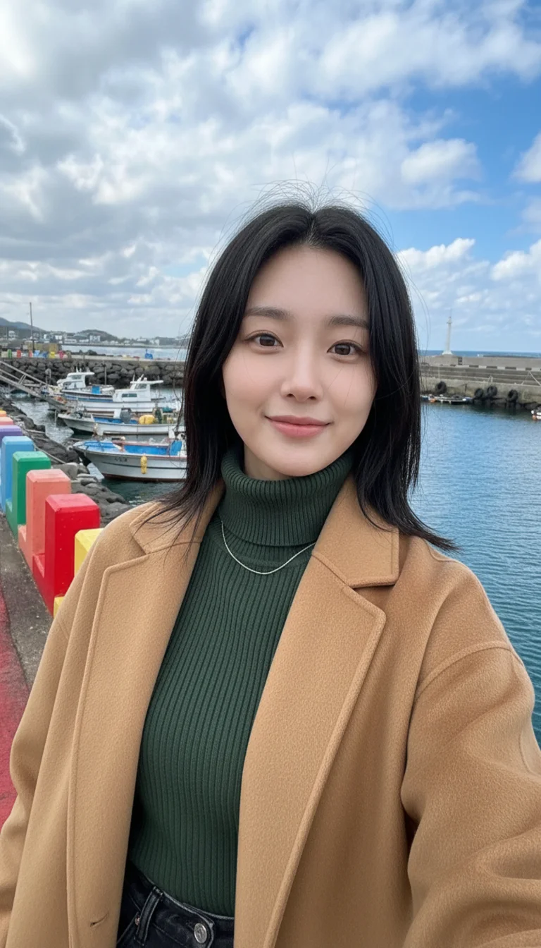 하도리 마을의 작은 해변

항구 풍경이랑 어선...